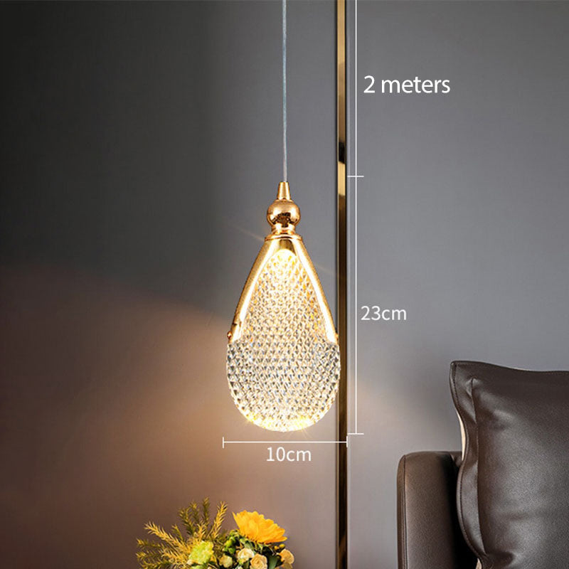 Gilded Serenity Gold Crystal Pendant Light
