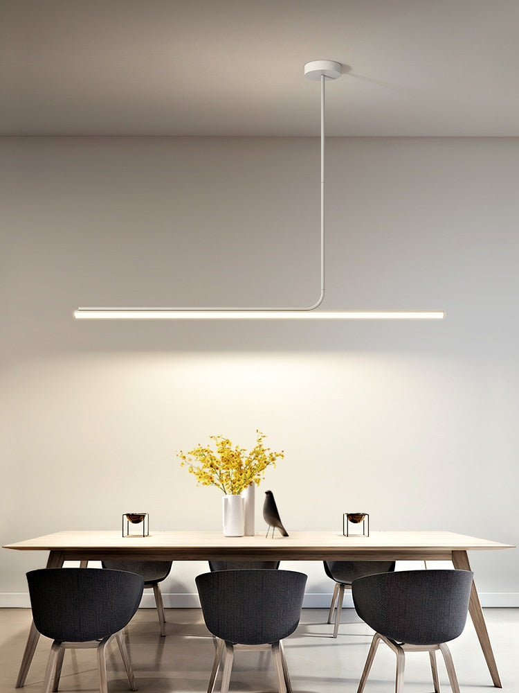 Elegance Modern Long Tube Pendant Light