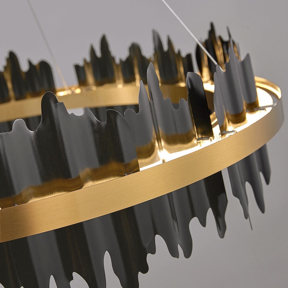 Luxury Metal Round Circle Design Chandelier - Timeless Elegance