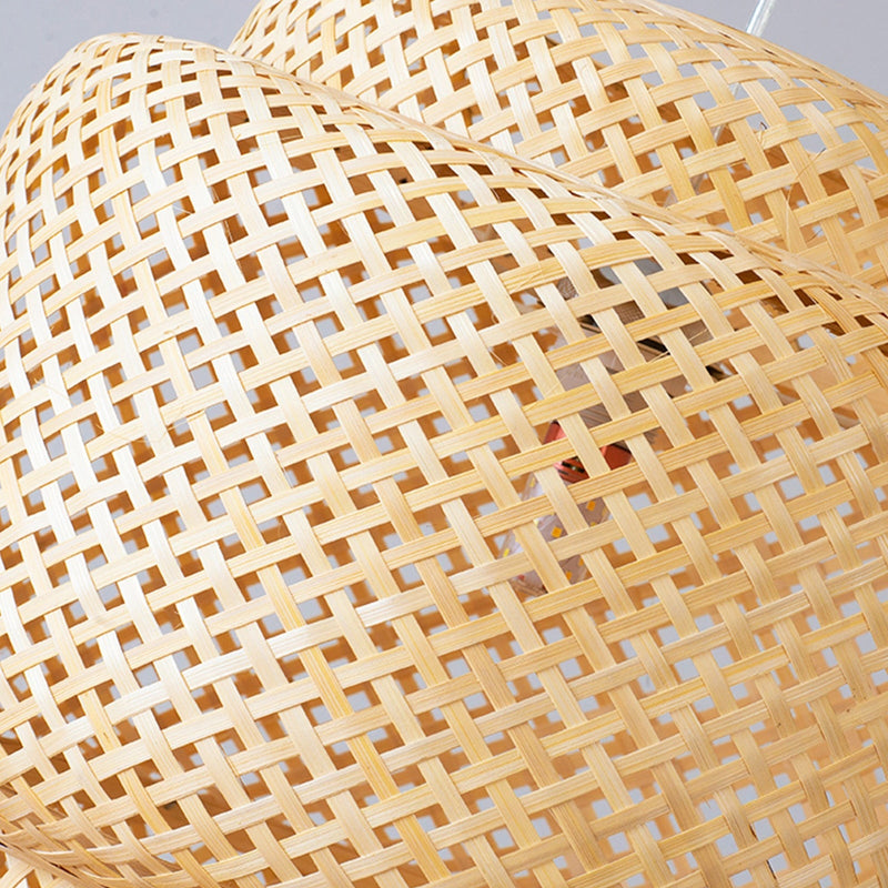 Hand Knitted Weaving Bamboo Pendant Lamp