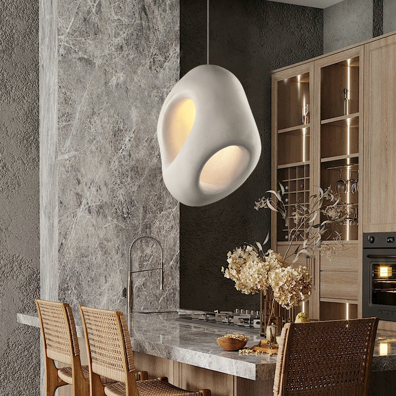 Nature-Inspired Wabi Sabi Nest Pendant Light