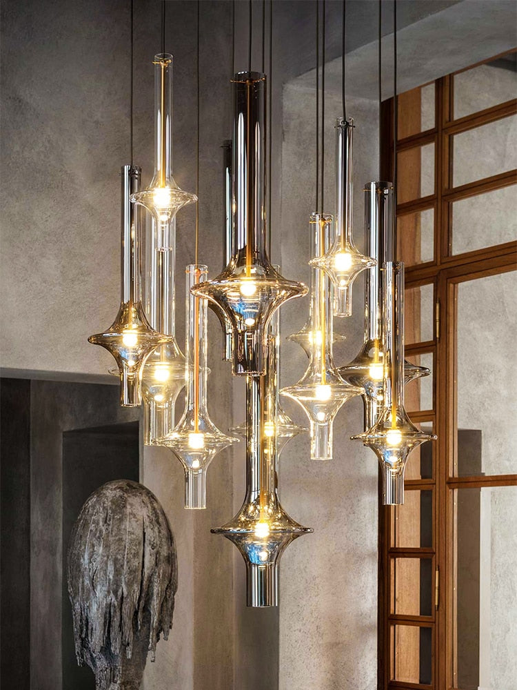 Nordic Luxury Glass Test-tube Pendant Light