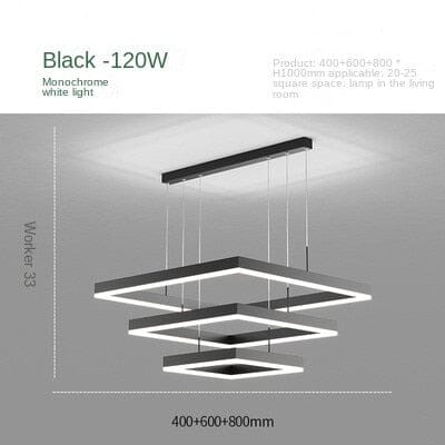 Modern LED Square Chandelier Lights