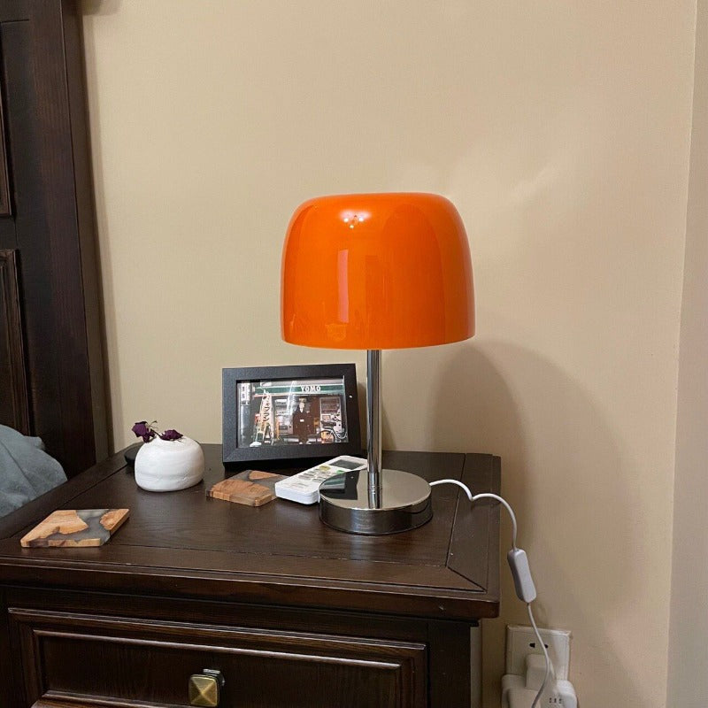 Retro Mushroom Glass Table Lamp