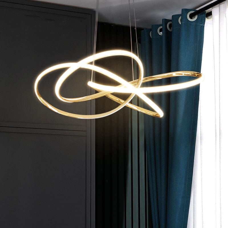 Modern Luxury Twisted Ring Chandelier Light