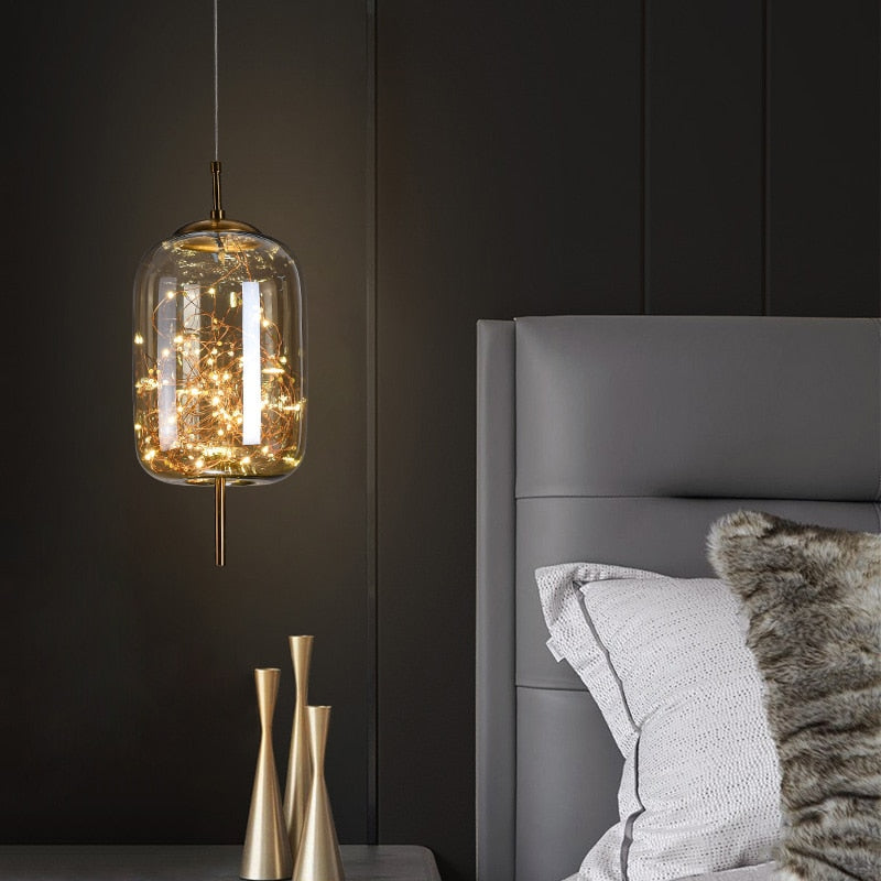 Luxury Glass Globe Sprinkle Pendant Light