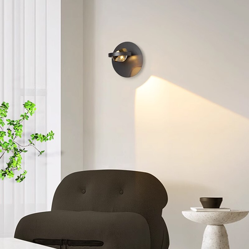 Modern Acrylic LED Simple Rotatable Wall Lamp