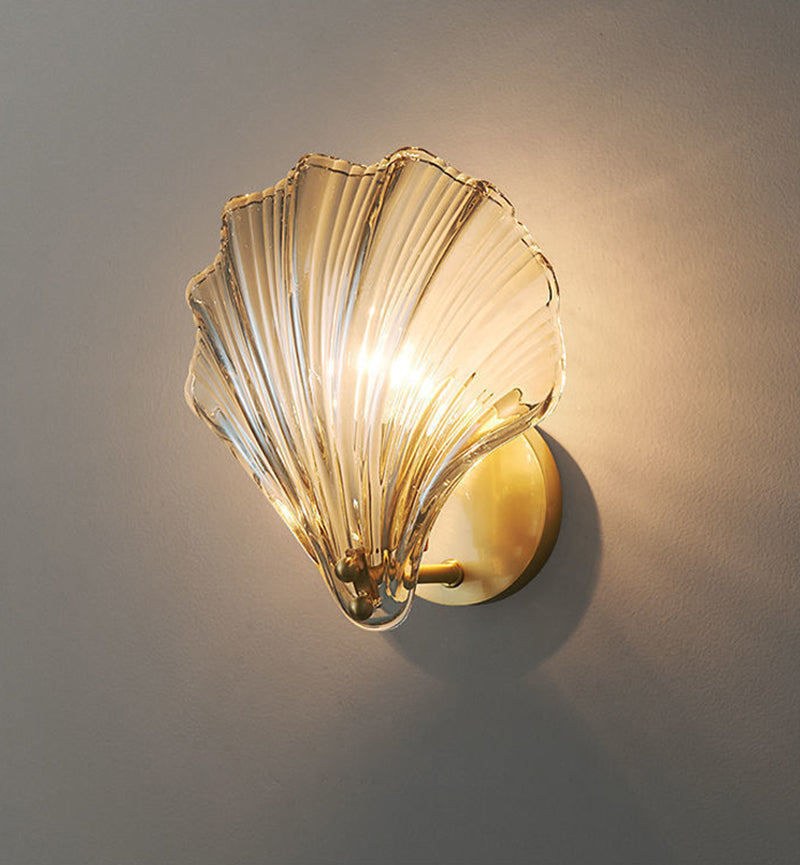 Oceanic Glass Shell Wall Light