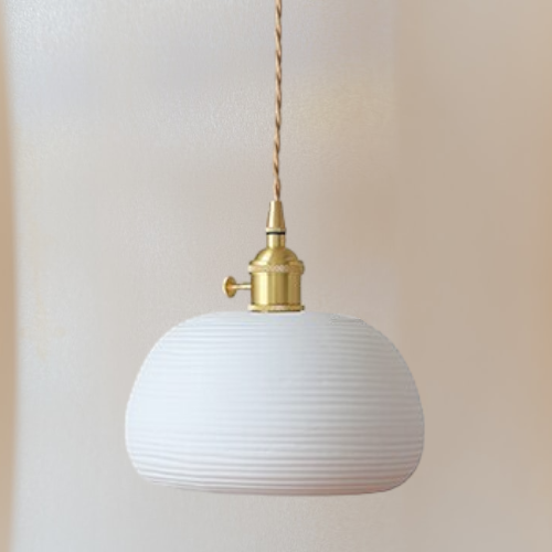 Handcrafted Ceramic Lampshade Pendant Light