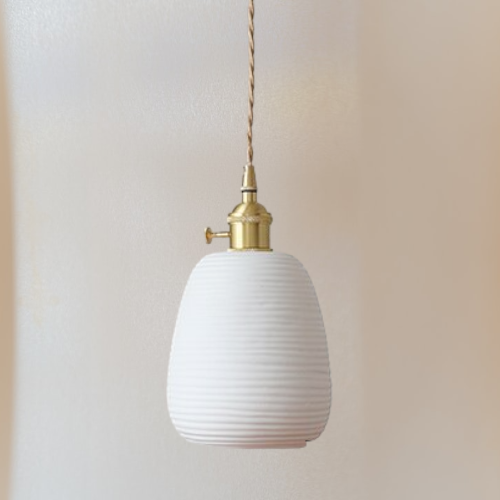 Handcrafted Ceramic Lampshade Pendant Light