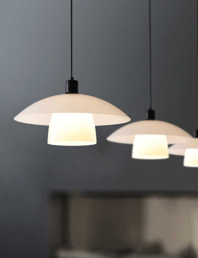 Flying Saucer Glass Pendant Lamp