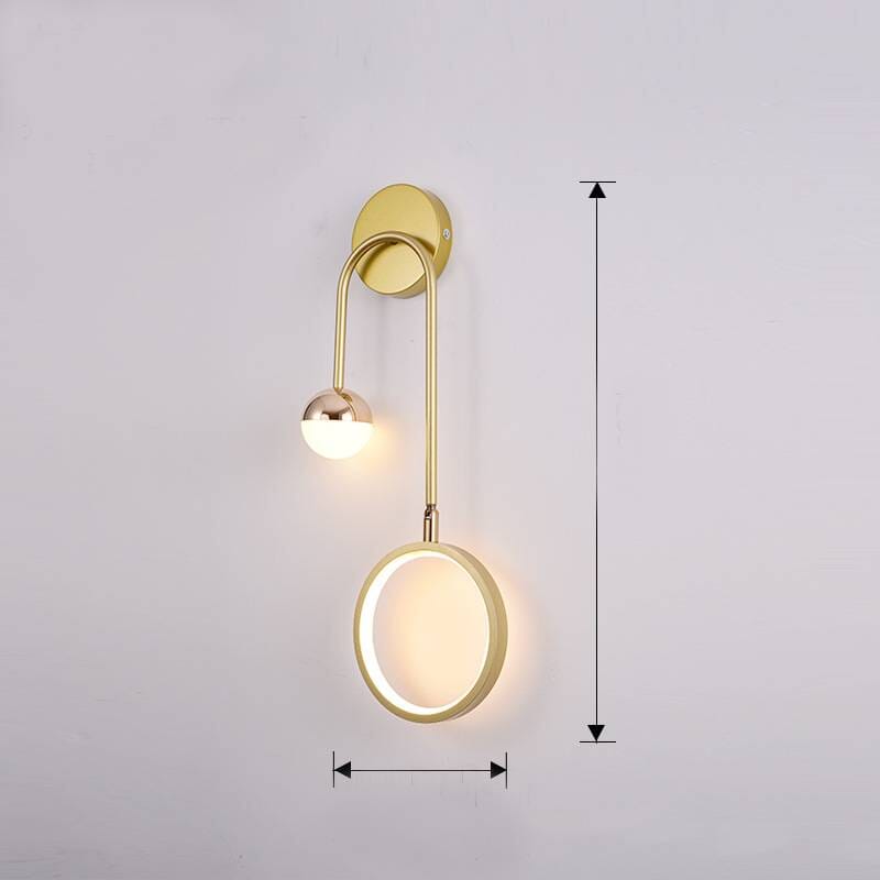 Creative Nordic Headboards Round Ball Wall Lamp