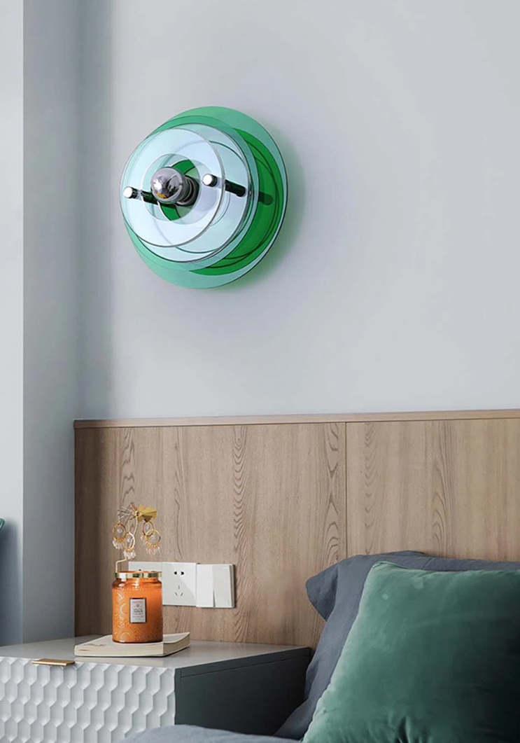 Colorful Layered Acrylic Glass Wall Light