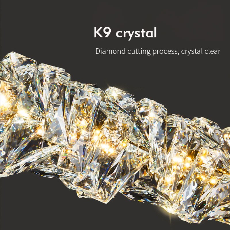Modern LED Luxury Crystal Design Art Chandelier Light