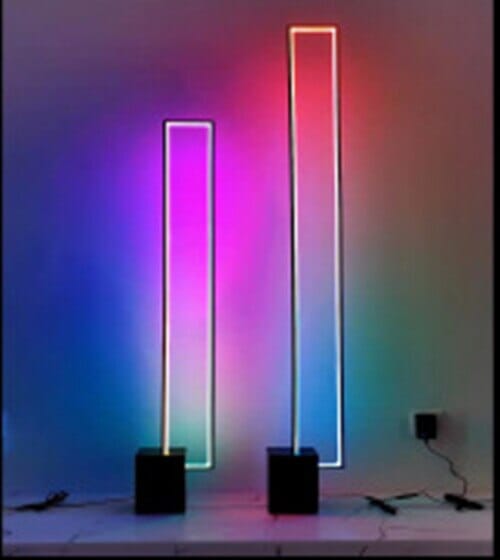 Nordic Geometric Square Stand LED Floor Lamps