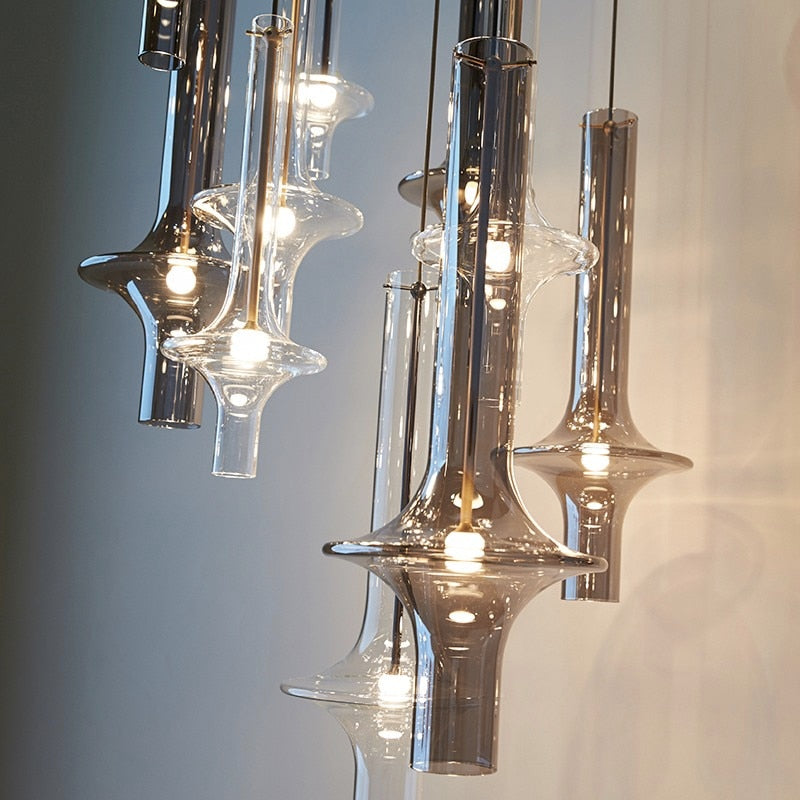 Nordic Luxury Glass Test-tube Pendant Light
