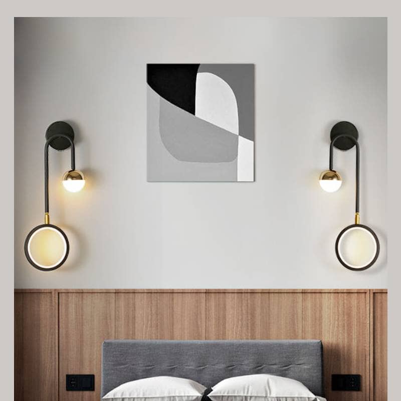 Creative Nordic Headboards Round Ball Wall Lamp