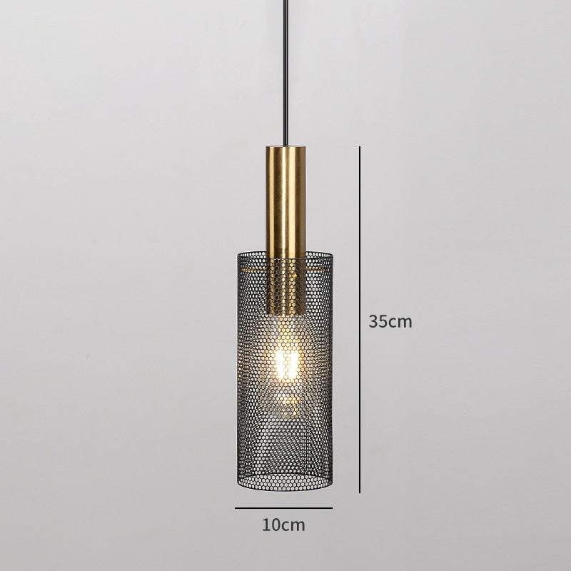 Modern Net Mesh Lampshade Pendant Light