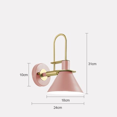 Traditional Industrial Iron Bell Wall Lamps