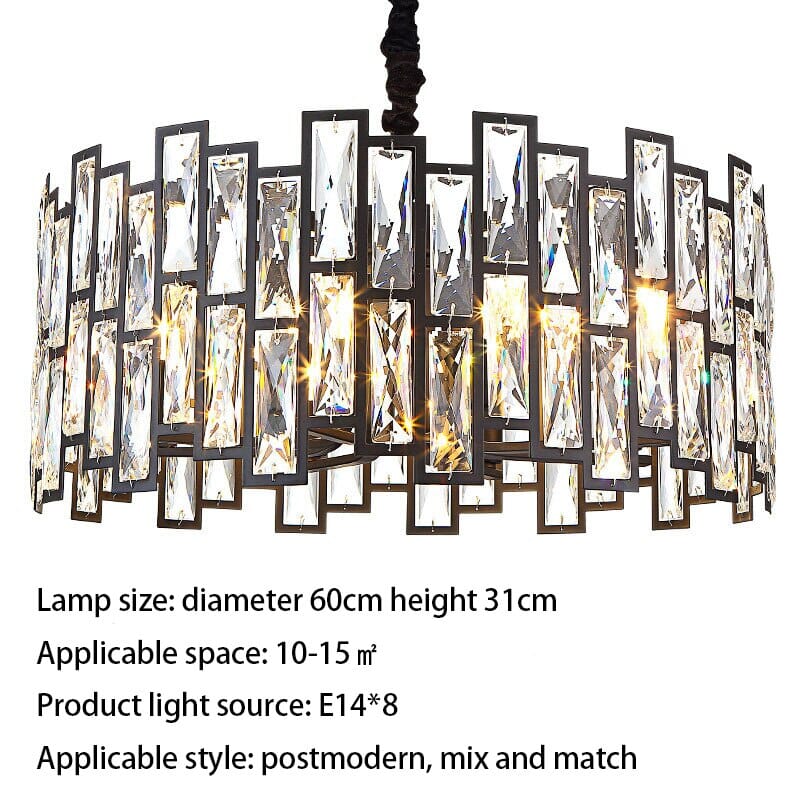 High-End Art Lattice Crystal Luxury Chandelier