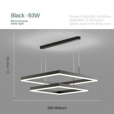 Modern LED Square Chandelier Lights