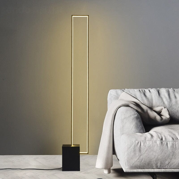 Nordic Geometric Square Stand LED Floor Lamps