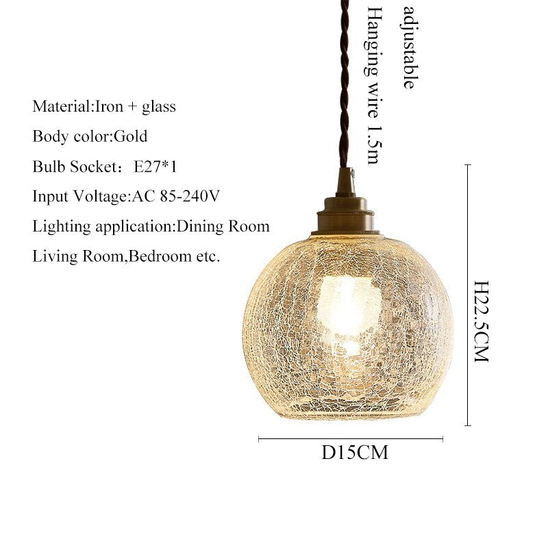 Sparkle Globe Glass Pendant Light