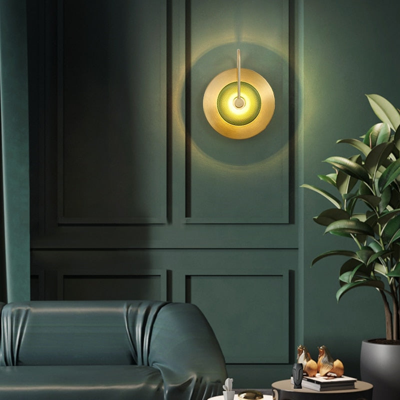 Circular Radiance Glass Wall Light