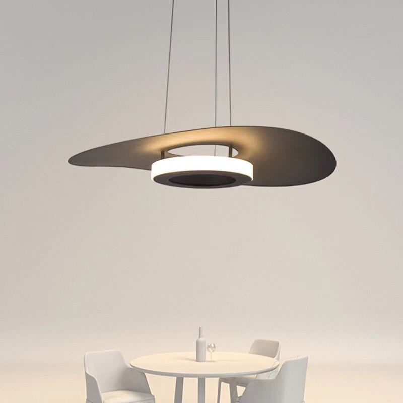 Modern Novelty Round Aluminum LED Pendant Light