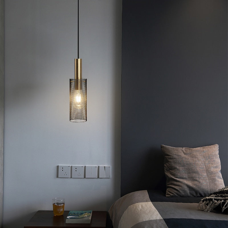 Modern Net Mesh Lampshade Pendant Light