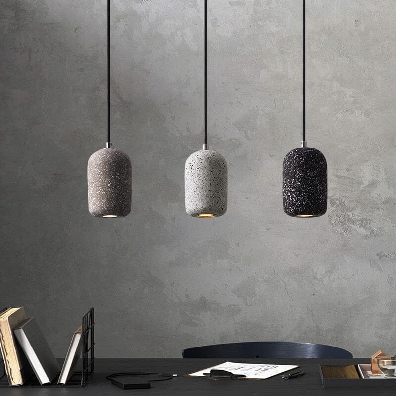 Modern Cement LED Stone Pendant Lamp