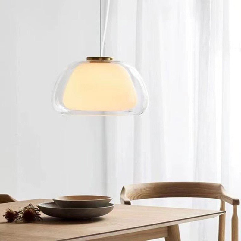 Denmark Design Double Glass Pendant Lamp