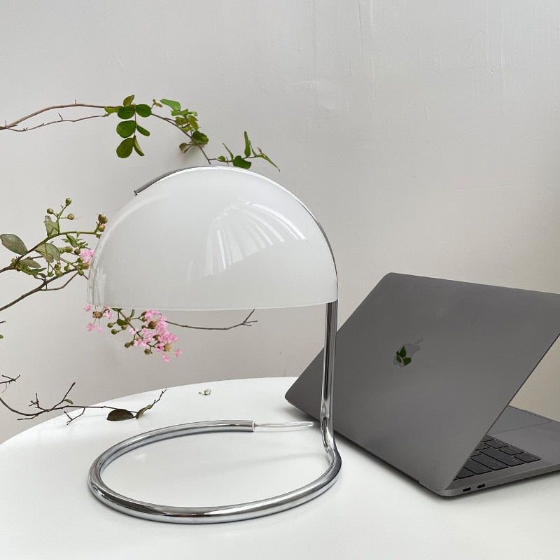 Nordic Metal Glass Shade Table Lamp