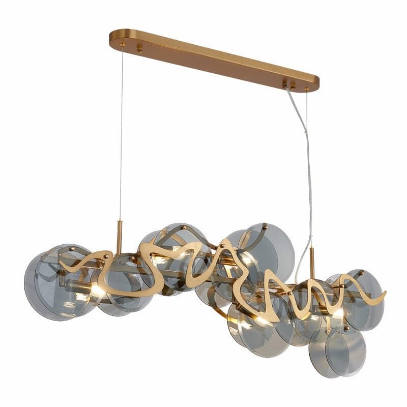 Creative Glass Lustre Gold Iron Chandelier Lamp