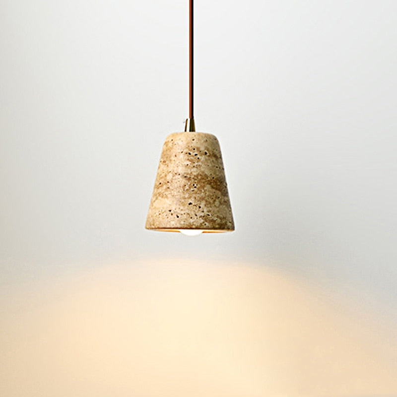 Marble Travertine Pendent Light