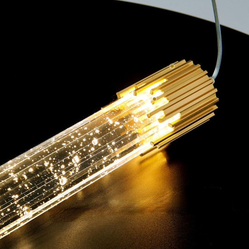 Crystal Radiance LED Bar Pendant Light