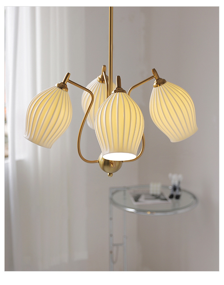 Bud Bone China Chandelier