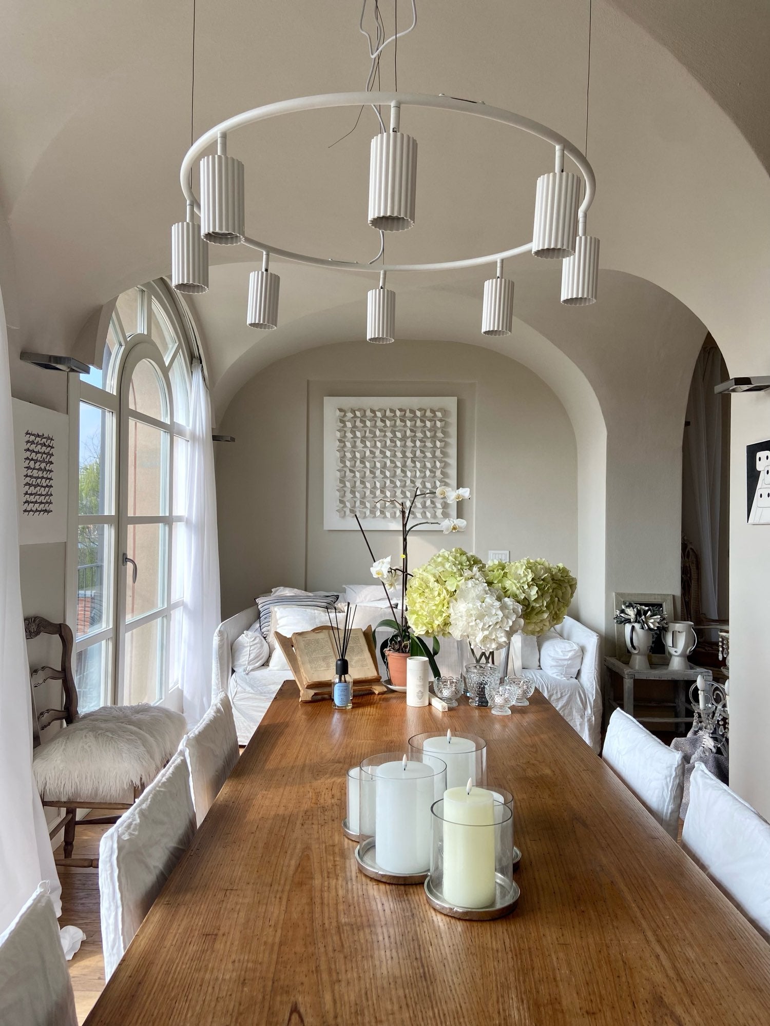 Scandinavian Ring Chandeliers Spotlights