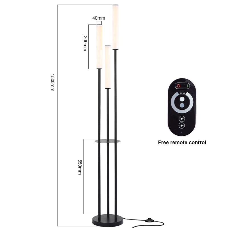 Luxury Shelf Floor Lamp Storage LED Floor Lamp