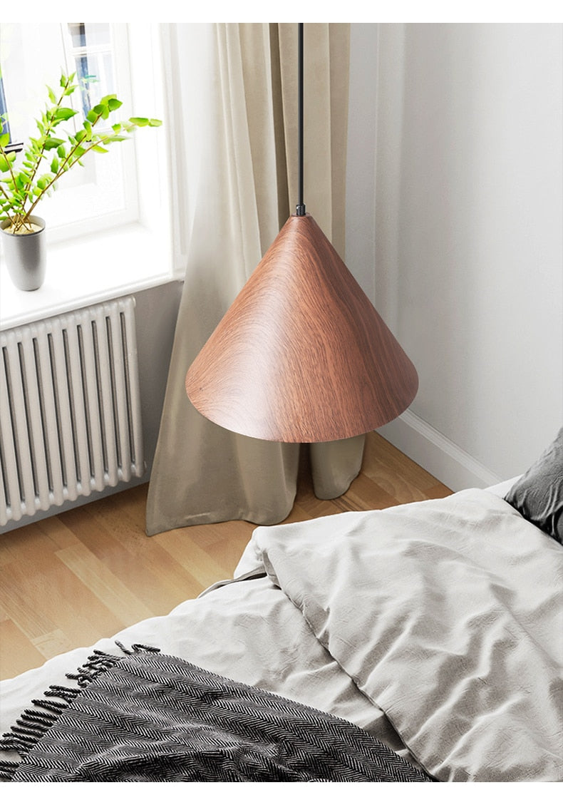 Sleek Pyramid-Shaped Pendant Light