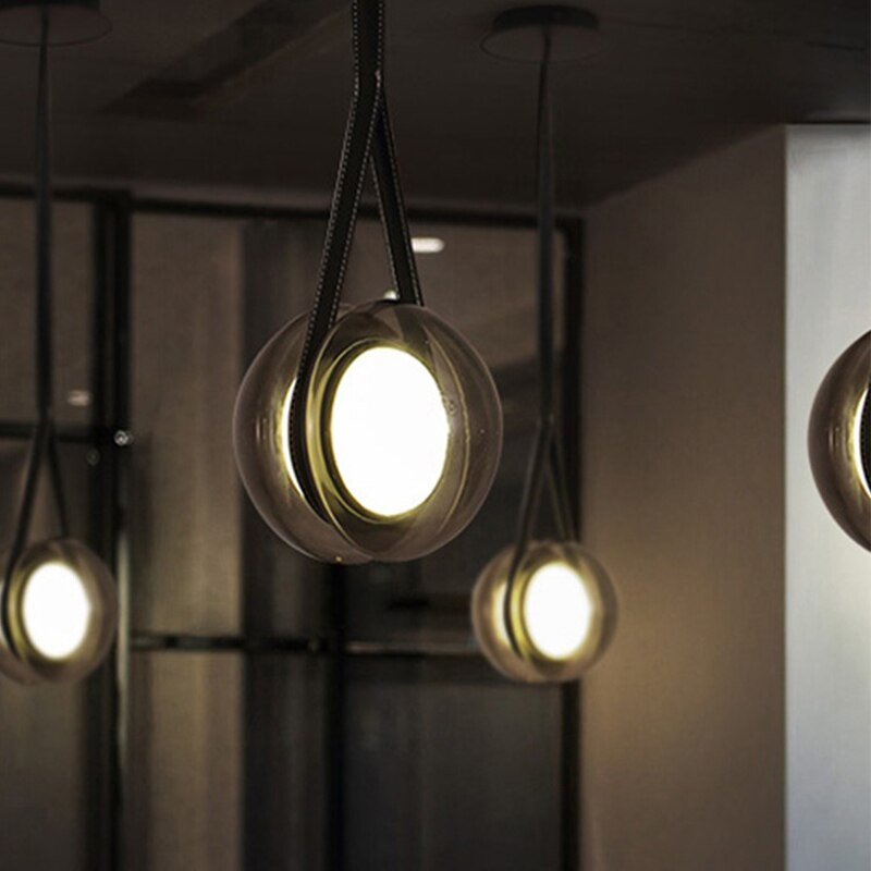 Blackhole Glass Ball Round Pendant Lights
