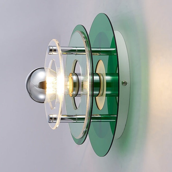 Colorful Layered Acrylic Glass Wall Light