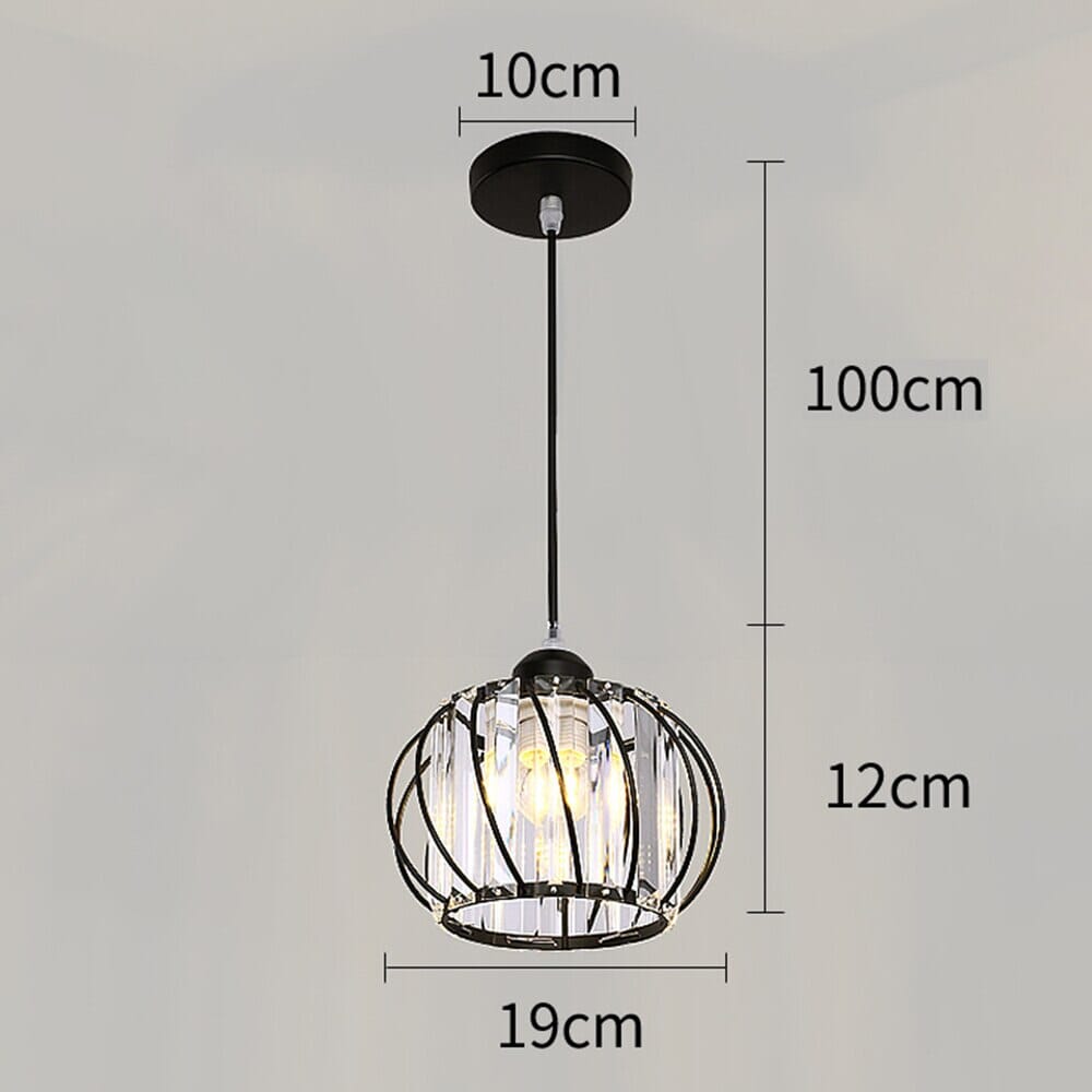 Simple Creative Crystal Aisle Chandelier Lamp