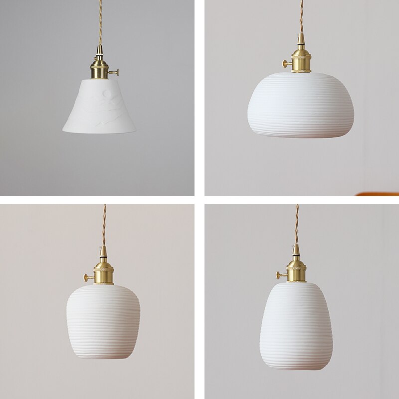 Handcrafted Ceramic Lampshade Pendant Light