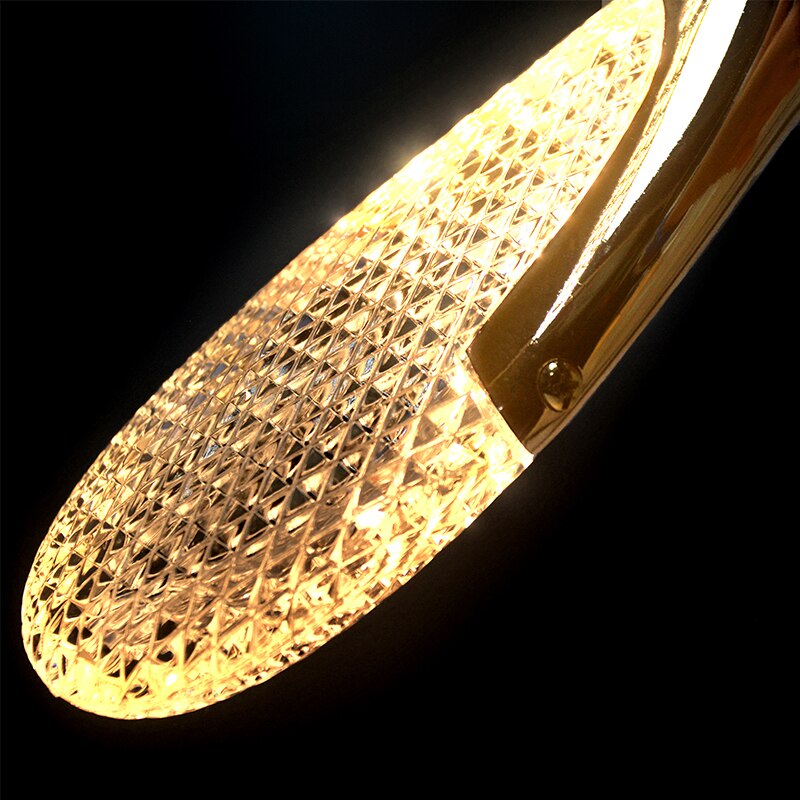 Gilded Serenity Gold Crystal Pendant Light