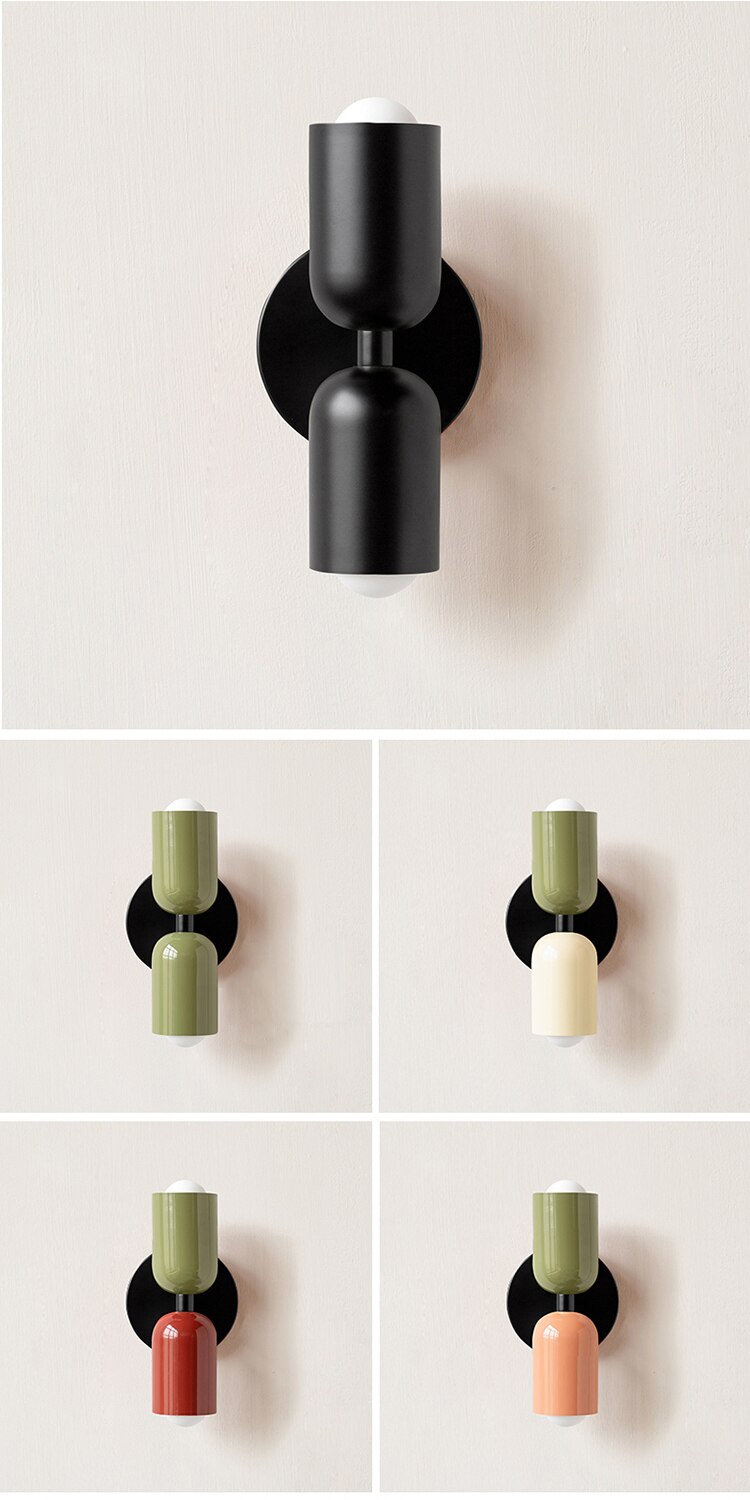 Cream Double Head LED Wall Lamps