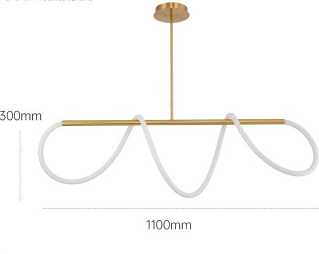 Golden Designer Rope LED Chandelier Lamps