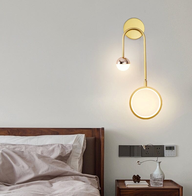 Creative Nordic Headboards Round Ball Wall Lamp