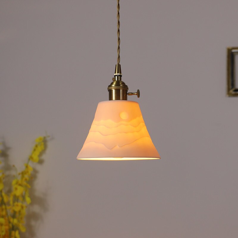 Handcrafted Ceramic Lampshade Pendant Light