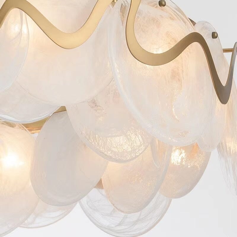 Creative Glass Lustre Gold Iron Chandelier Lamp